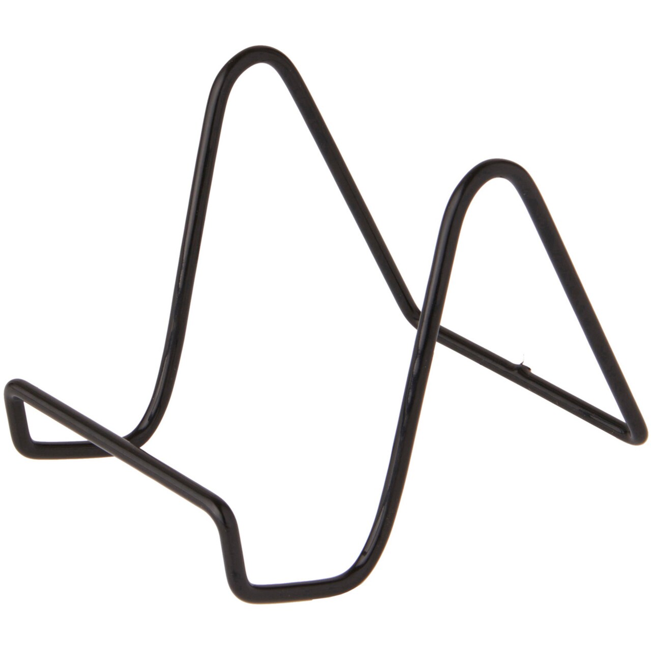 Bard's Vinyl Covered Black Wire Easel Stand, 4" H x 3.5" W x 5.5" D